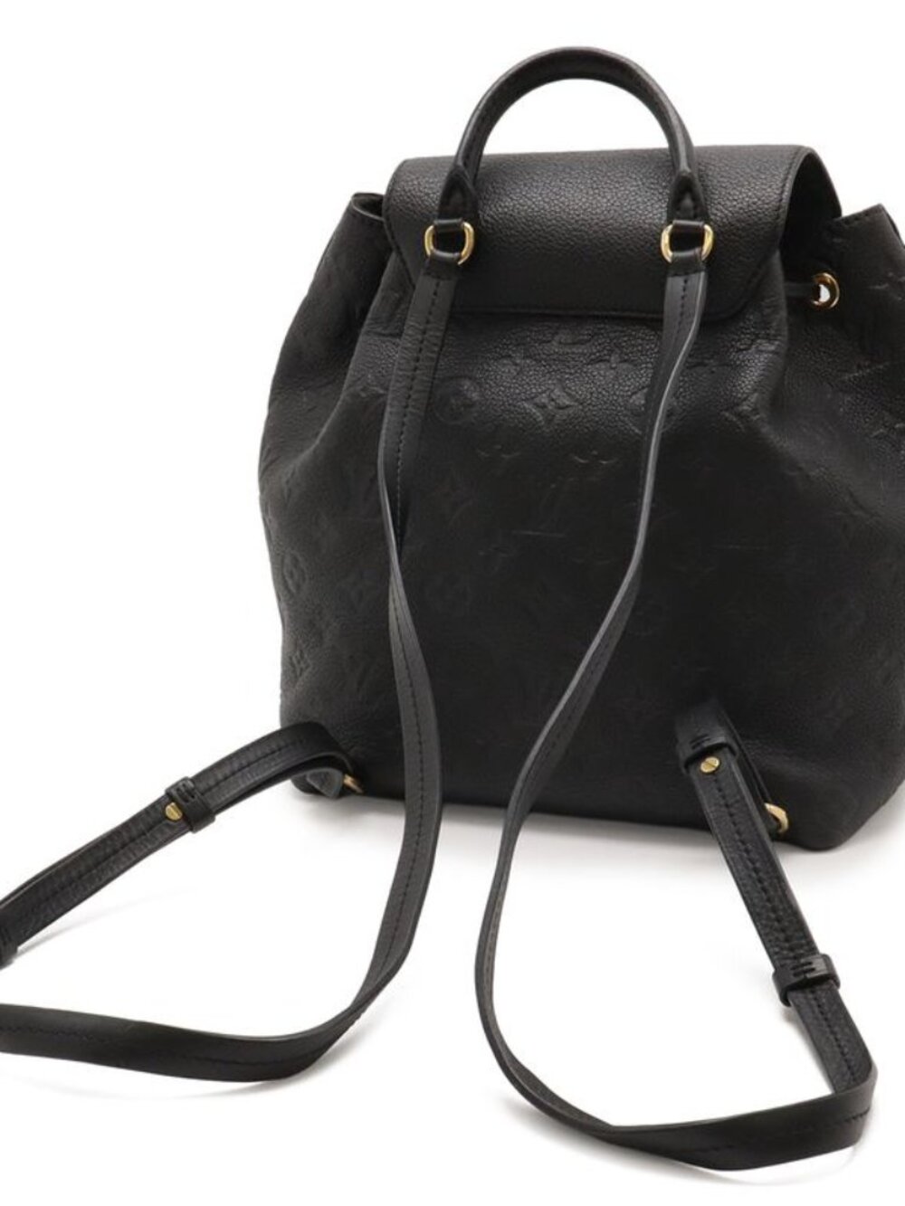 Louis Vuitton Monogram Empreinte Montsouris PM Backpack Noir Black - Picture 2 of 9